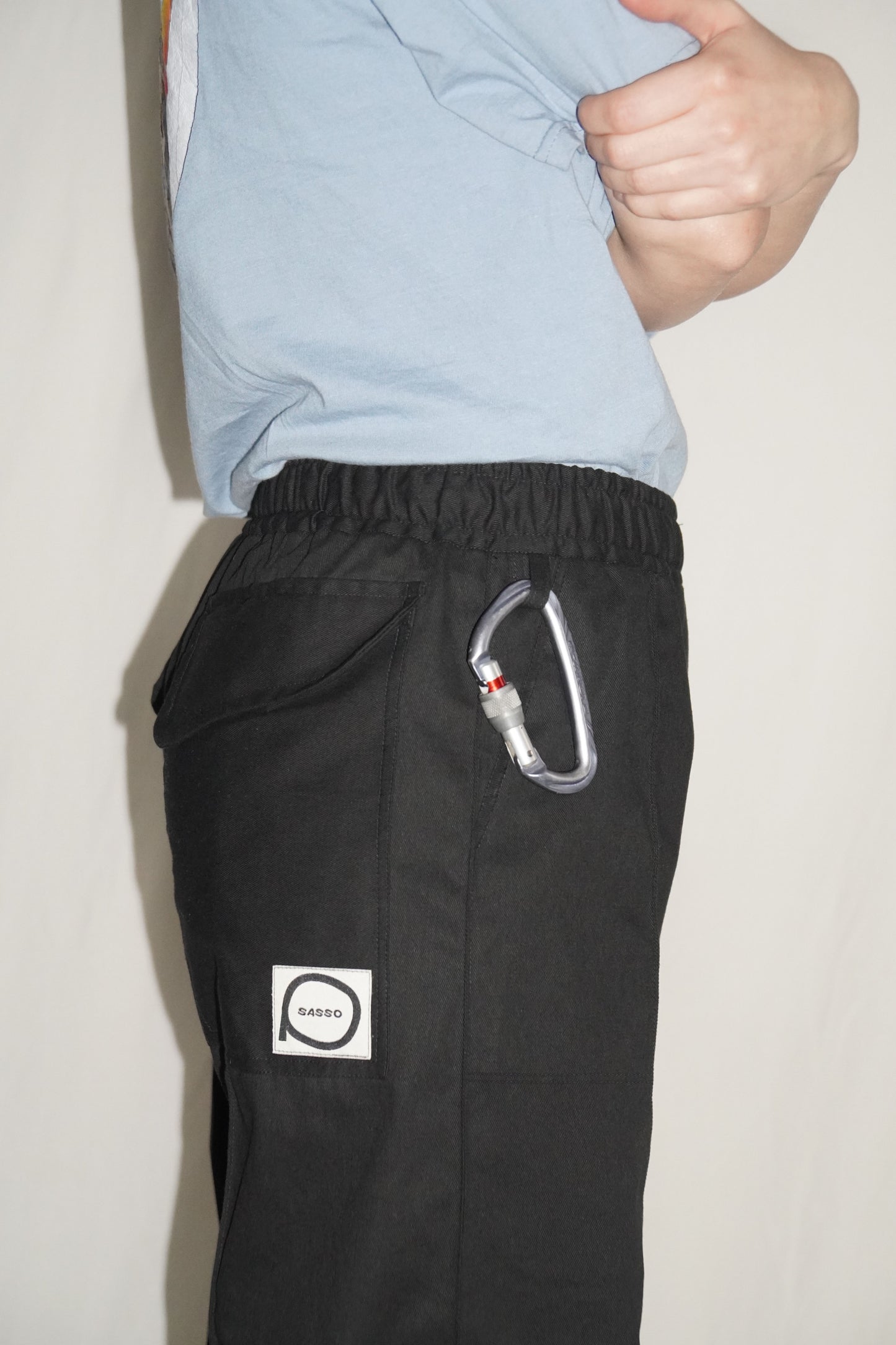 Piuma Cross Pants in Black