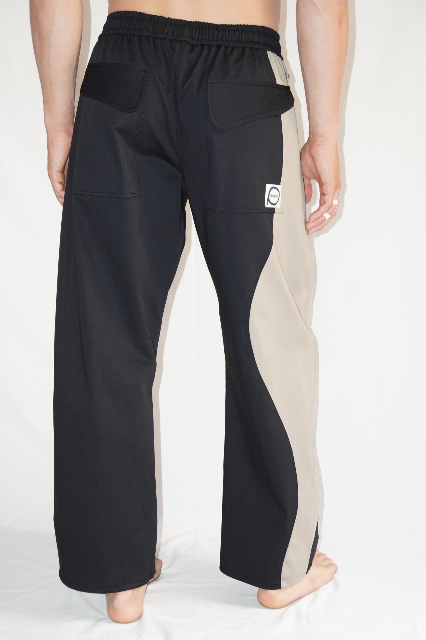 The Zoomies Pants in Black / Beige