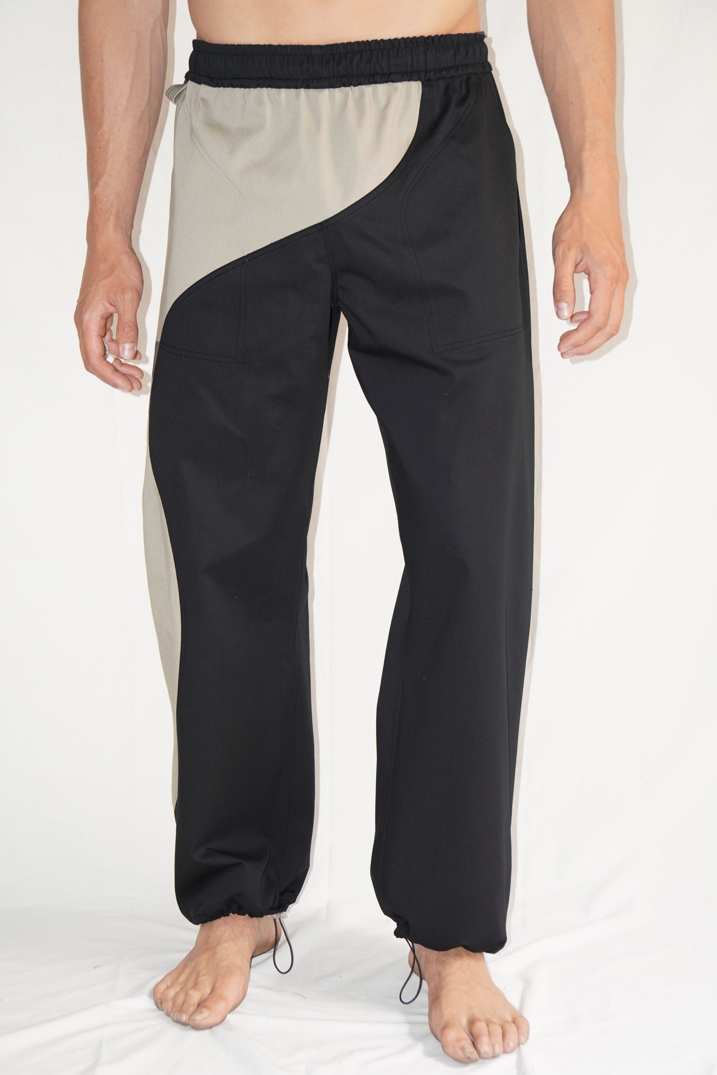 The Zoomies Pants in Black / Beige