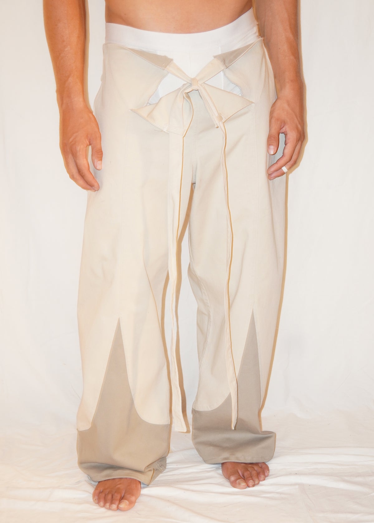Vela Pants in Cream/Beige