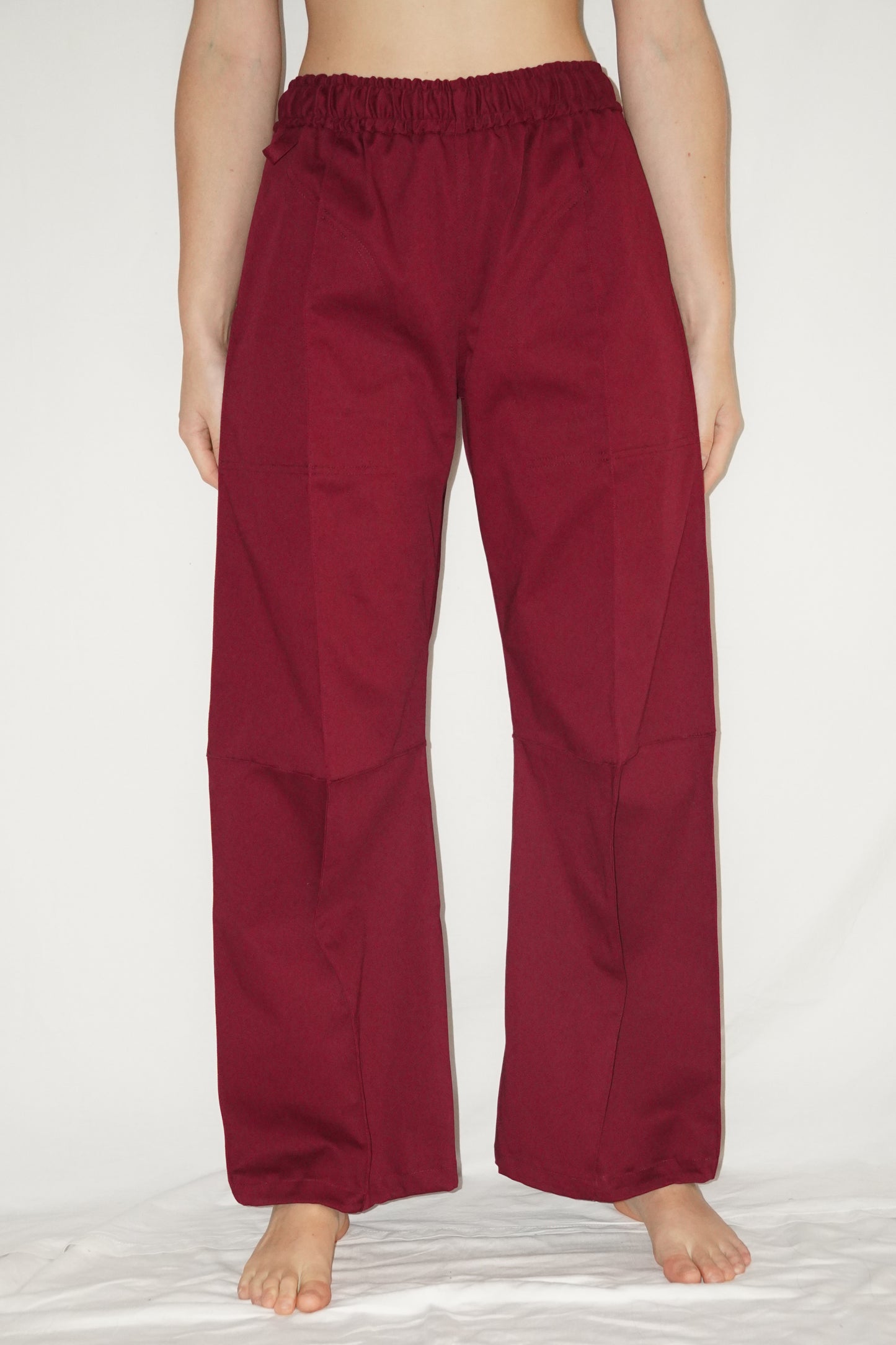 Piuma Cross Pants in Bordeaux