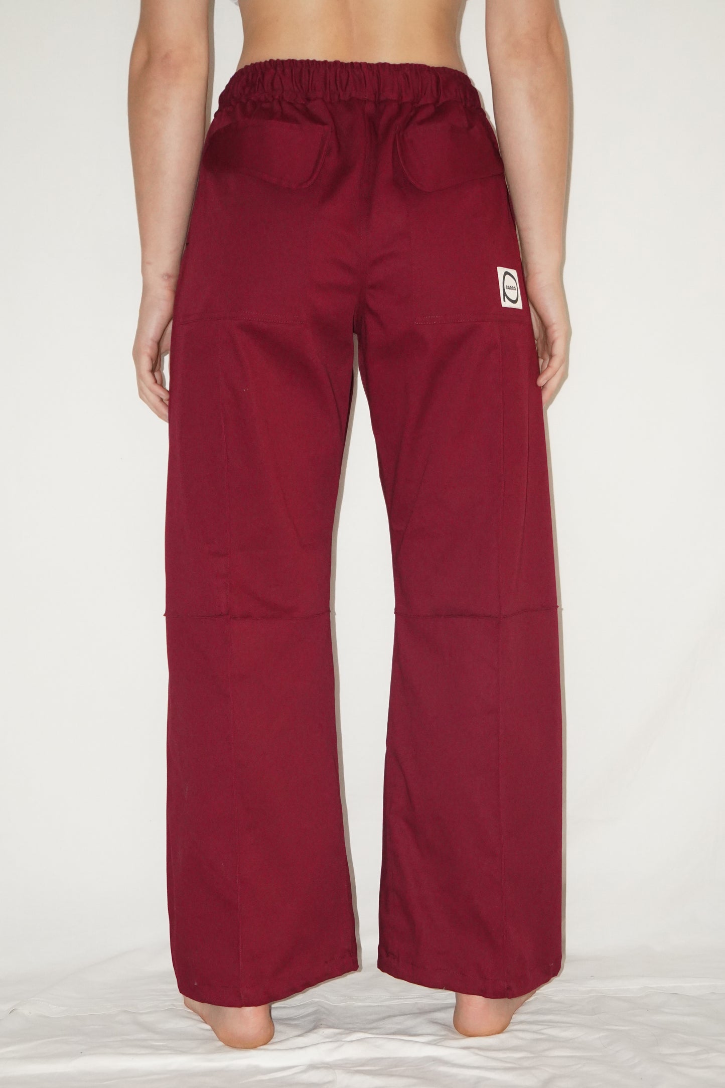 Piuma Cross Pants in Bordeaux