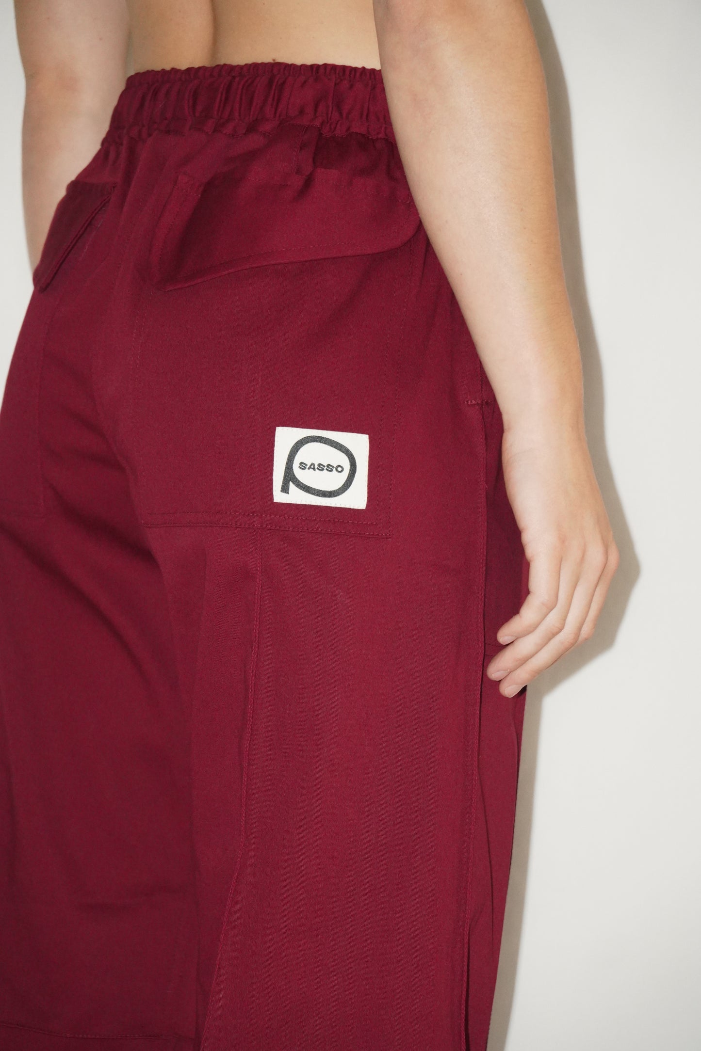 Piuma Cross Pants in Bordeaux