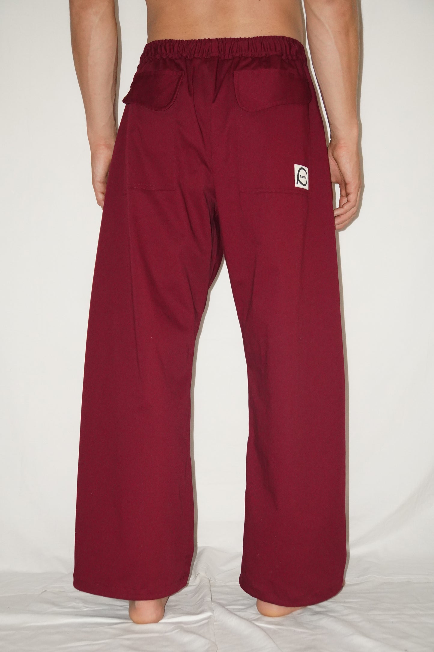 The Doctor Wide Leg Pants in Bordeaux