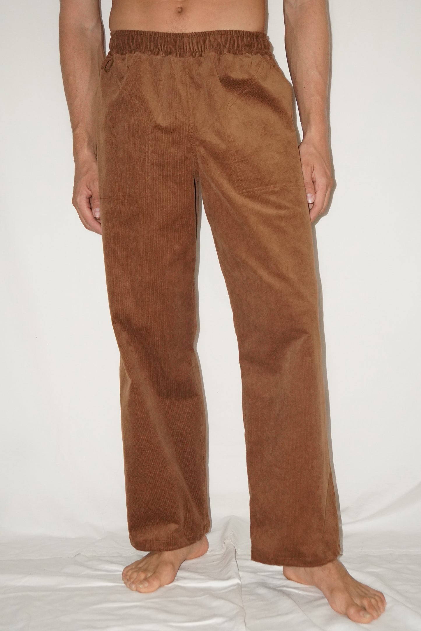 The Doctor Straight Pants in Caramel Corduroy