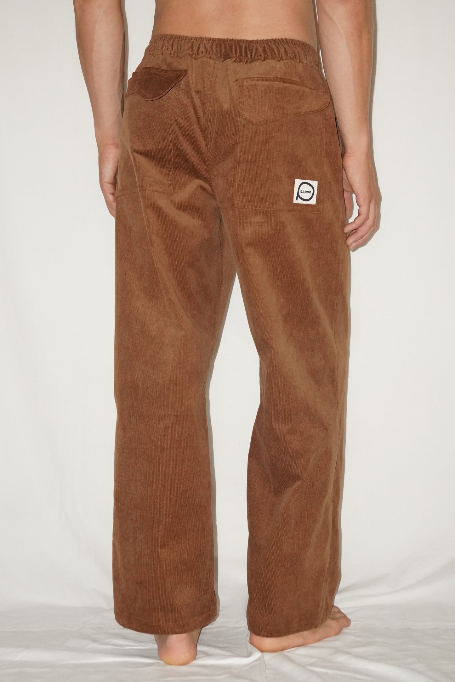 The Doctor Straight Pants in Caramel Corduroy