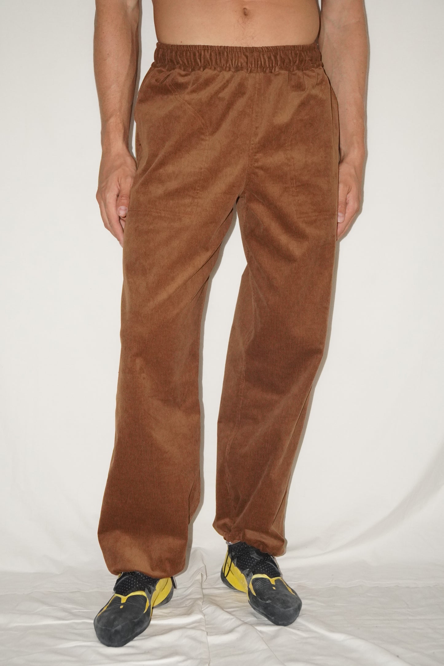 The Doctor Straight Pants in Caramel Corduroy