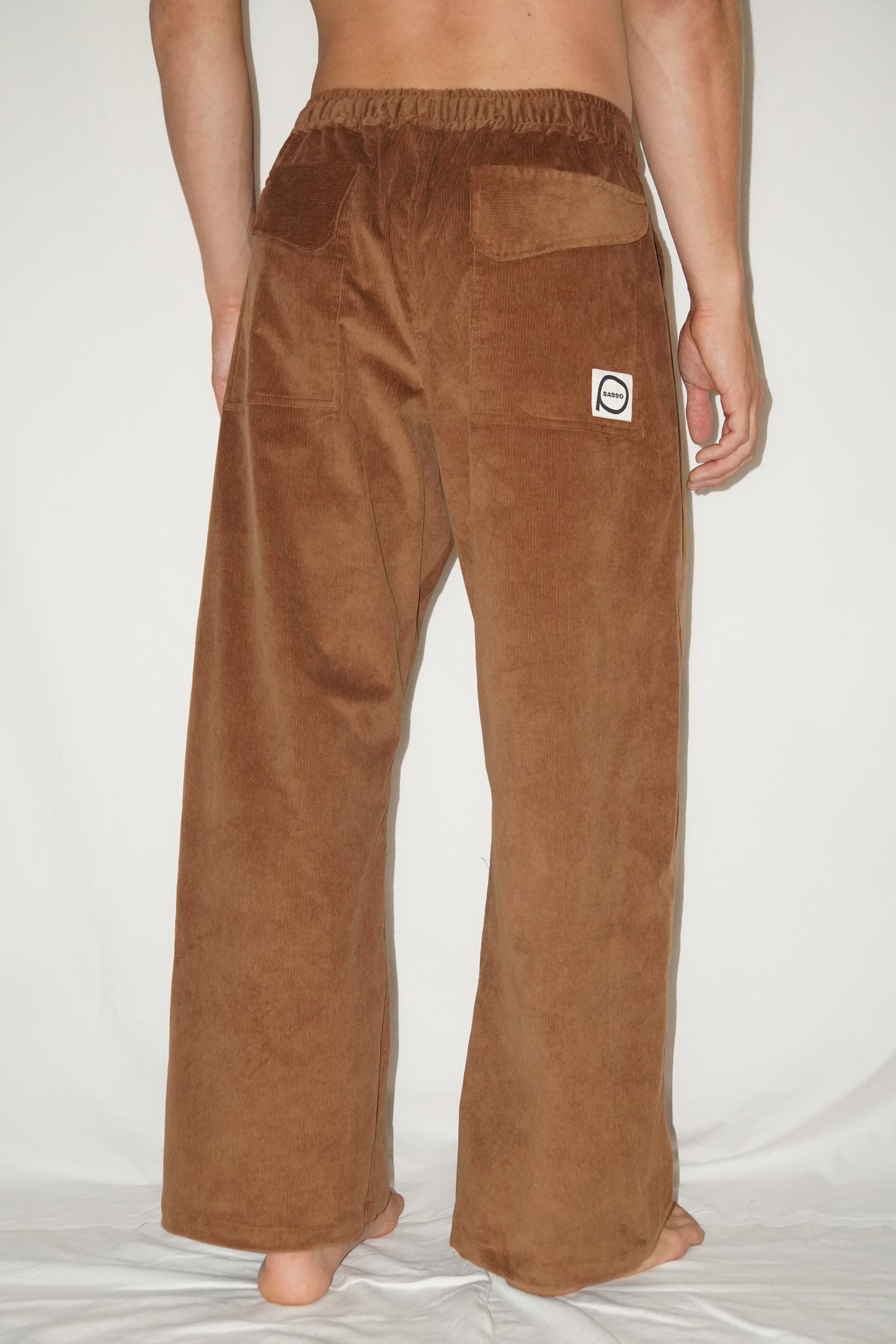 The Doctor Wide Leg Pants in Caramel Corduroy