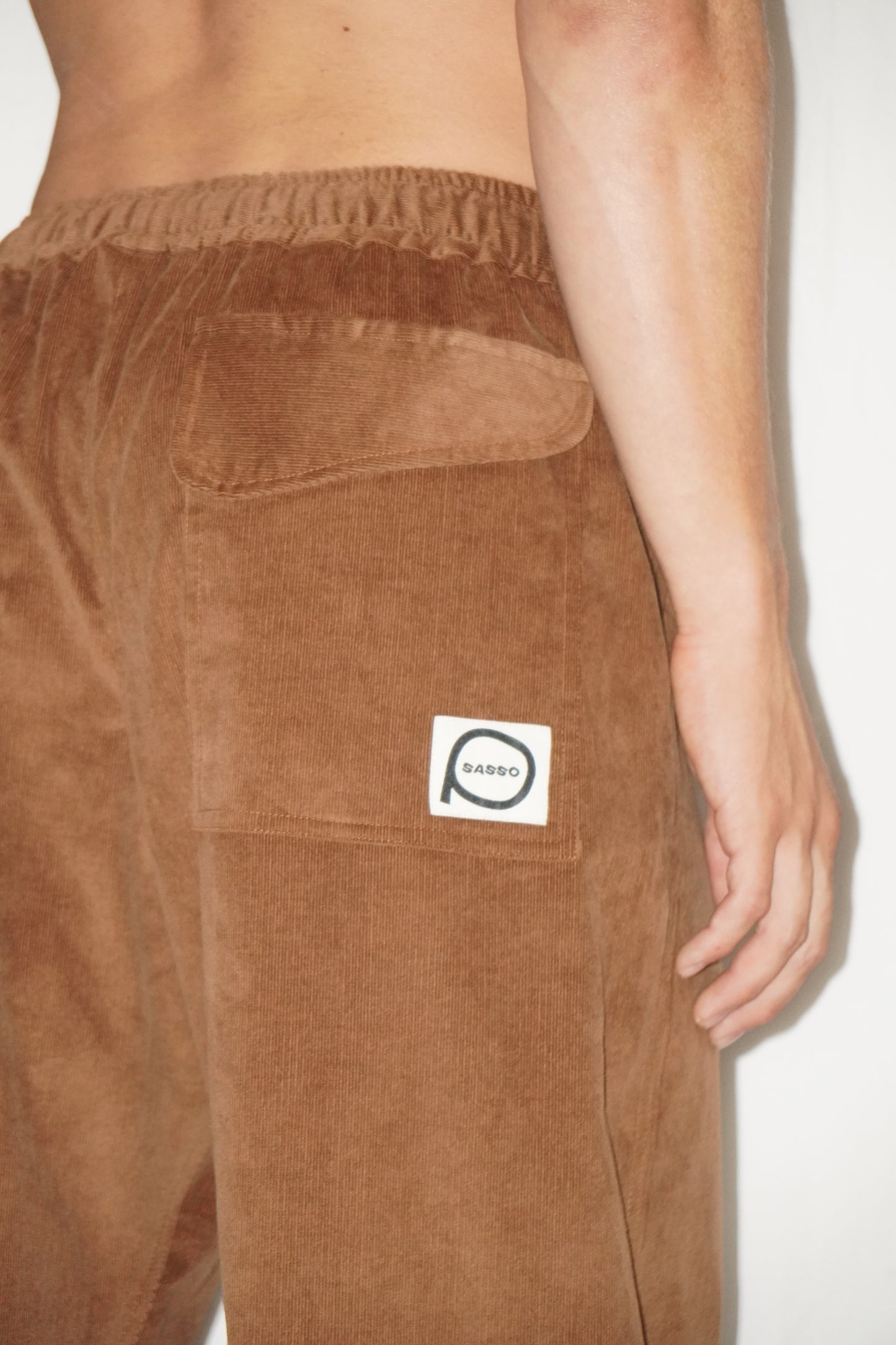 The Doctor Wide Leg Pants in Caramel Corduroy