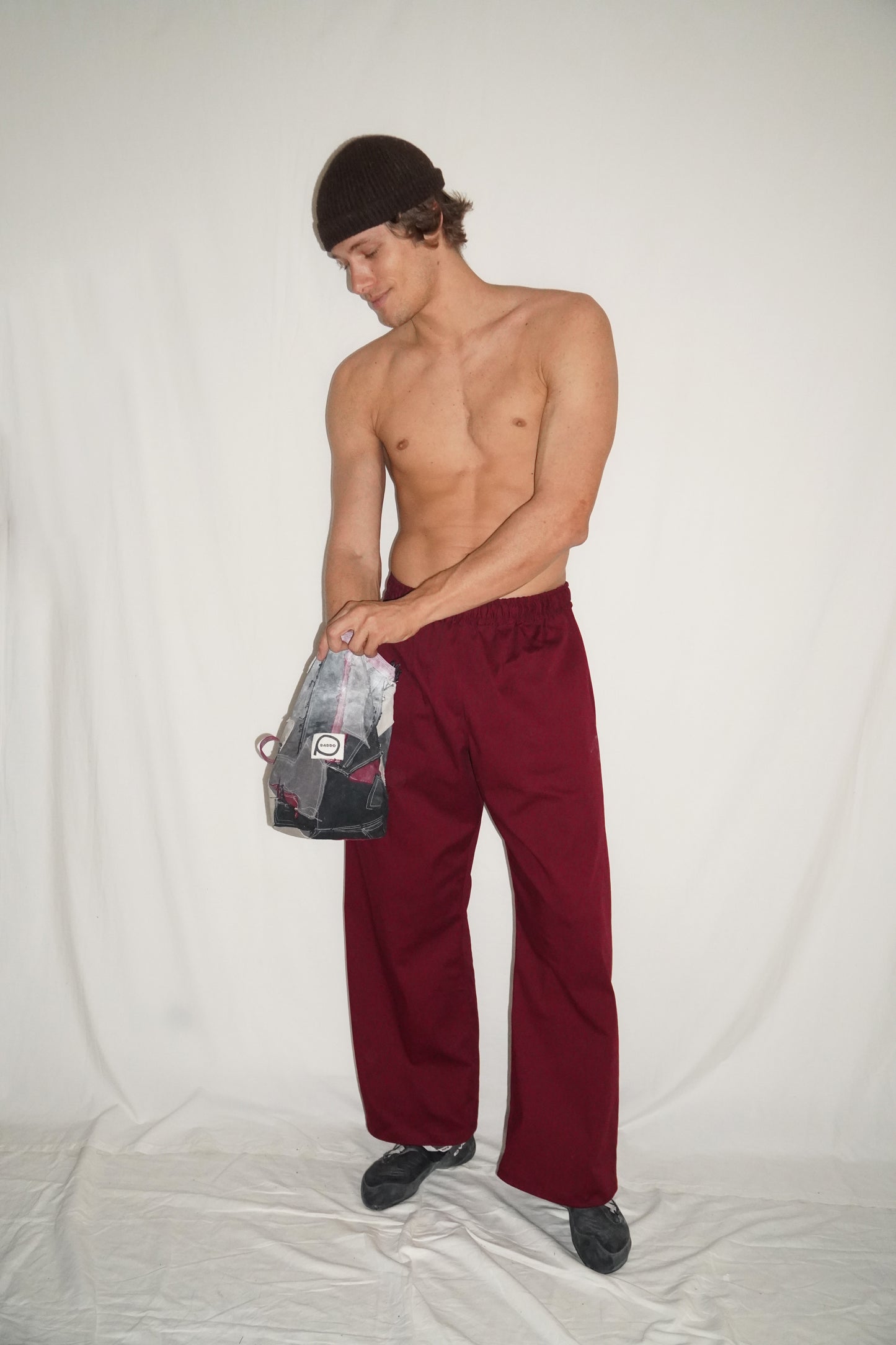 The Doctor Wide Leg Pants in Bordeaux