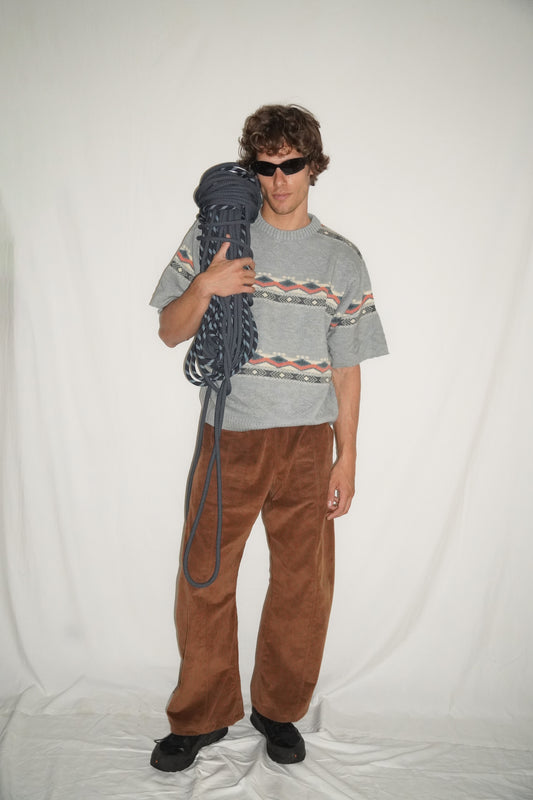 Jumbo Corduroy Pants in Caramel Corduroy