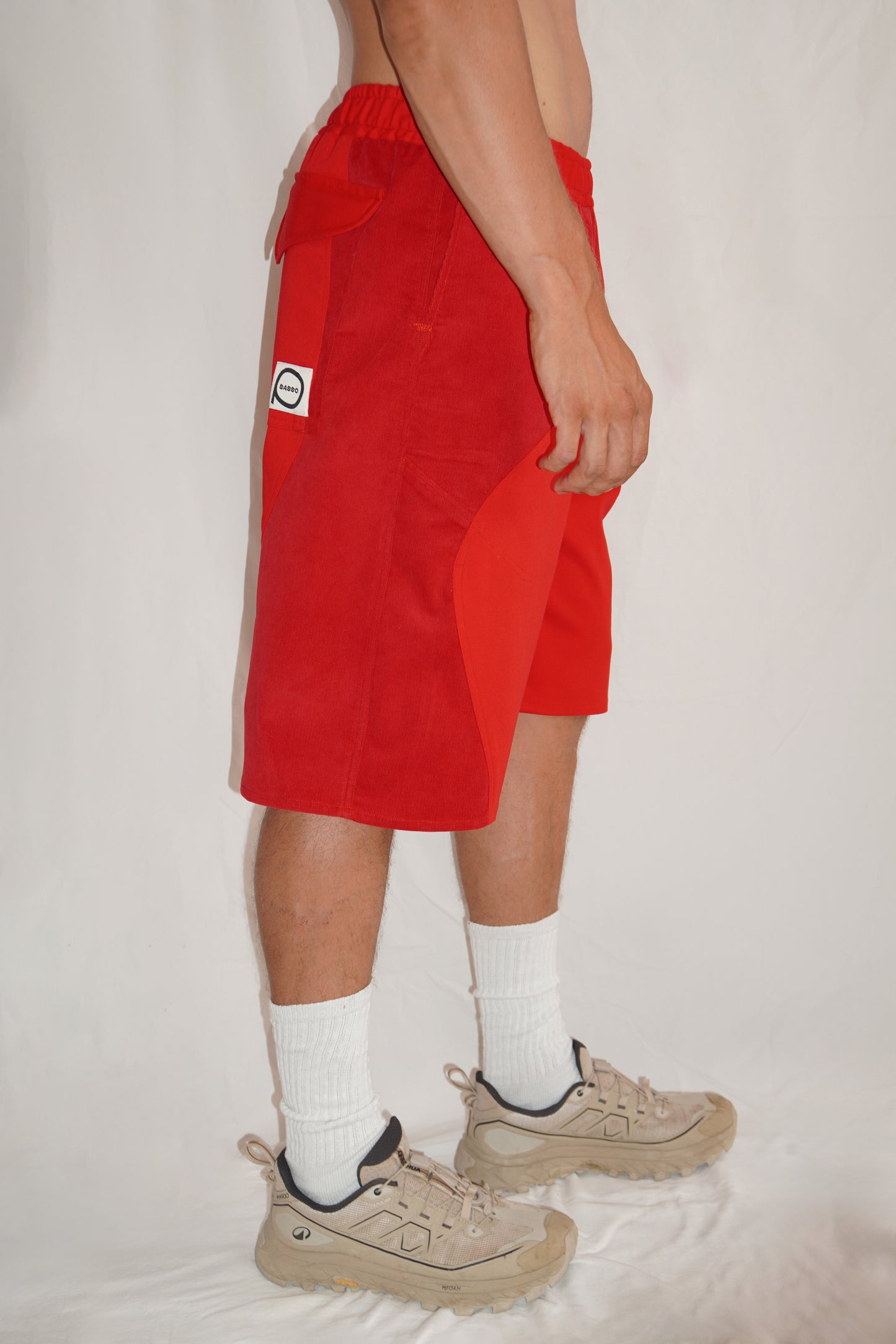 Zoomies Bermuda in Double Red