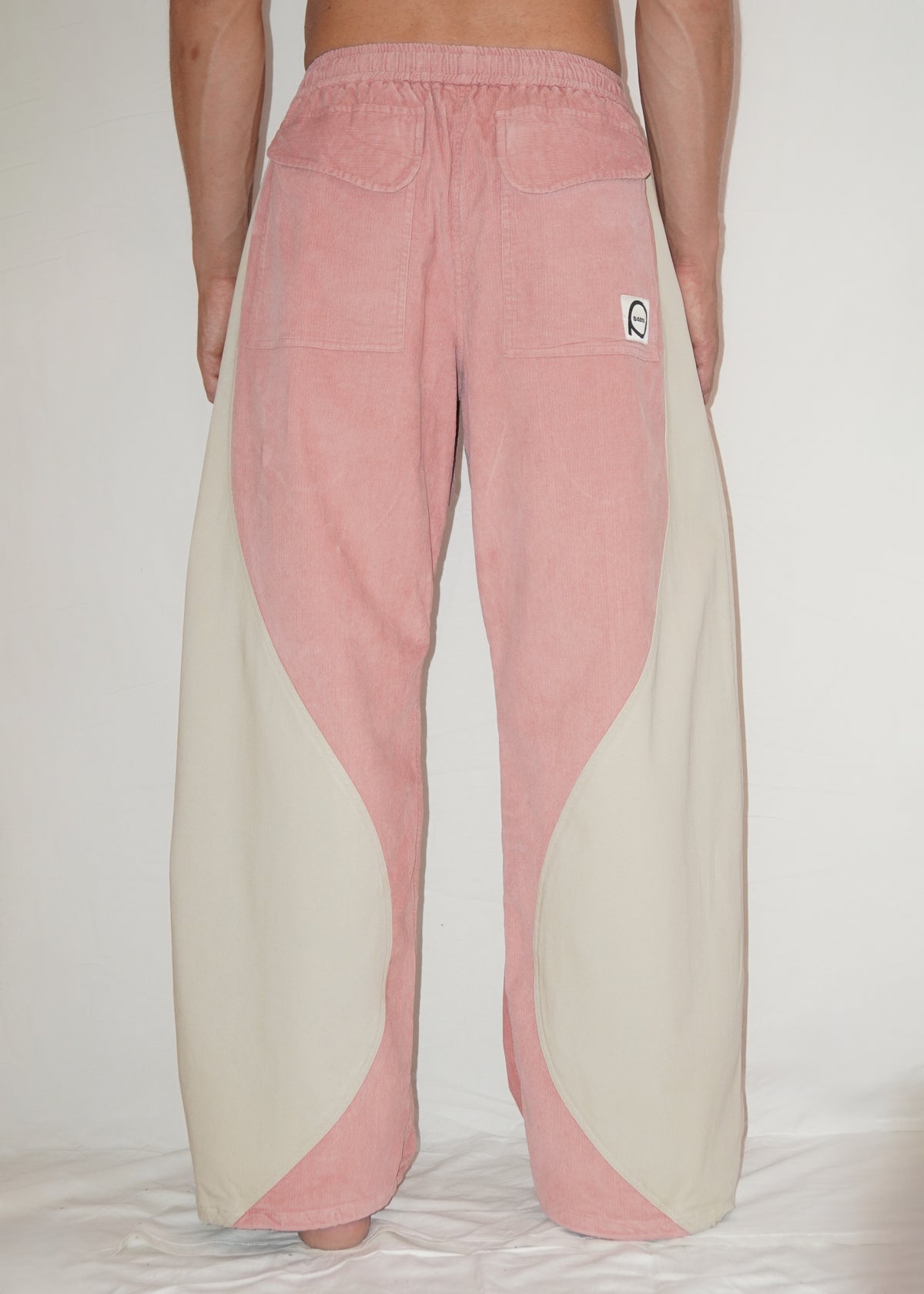 Raindrop Pants in Strawberry/Cream