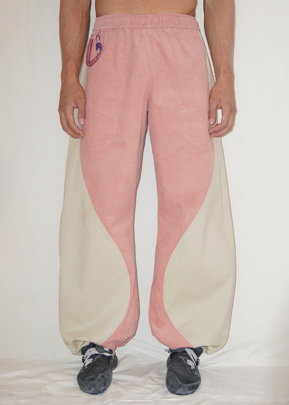 Raindrop Pants in Strawberry/Cream