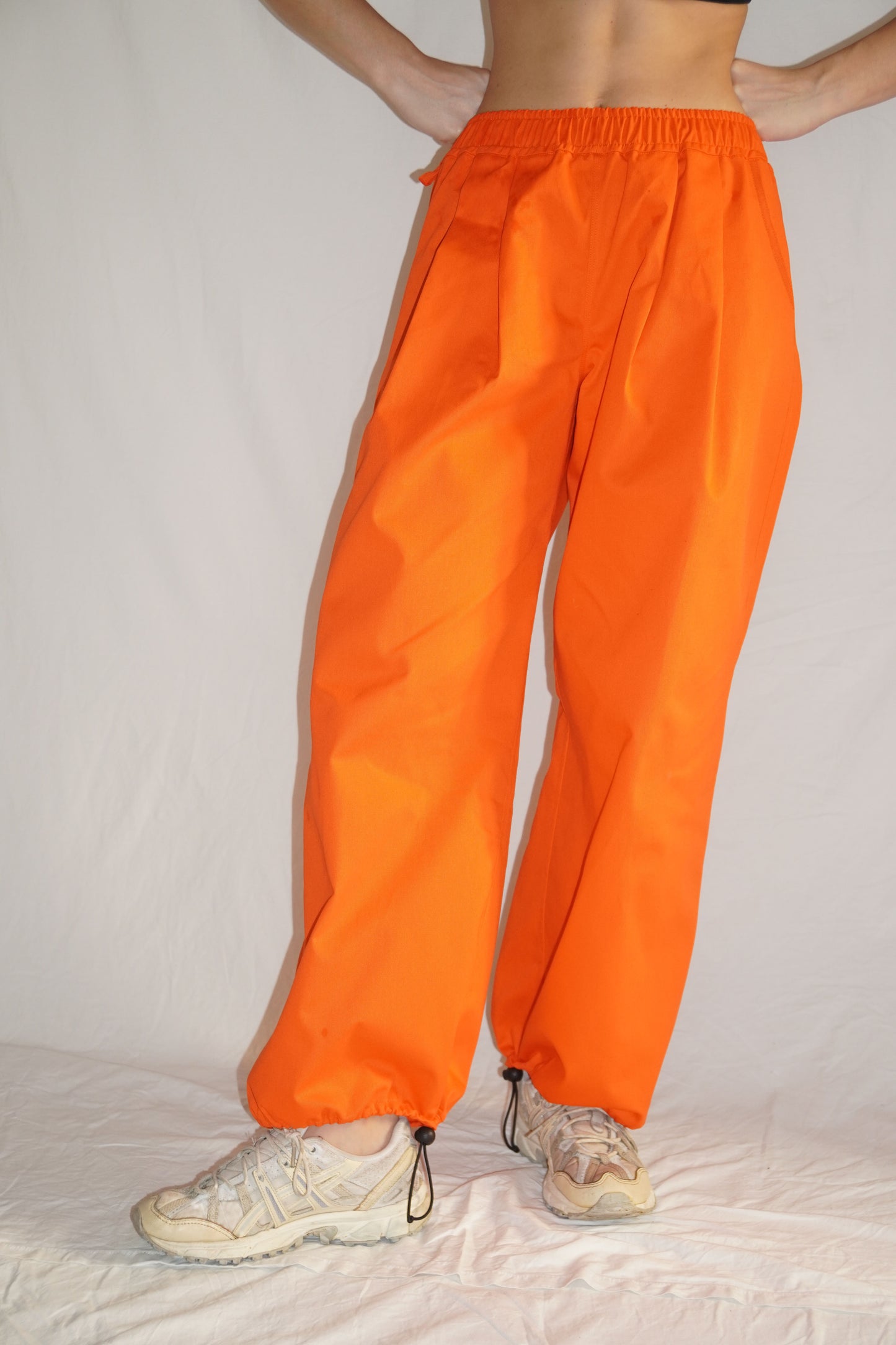 The Granite Pleated Pants in Paprika