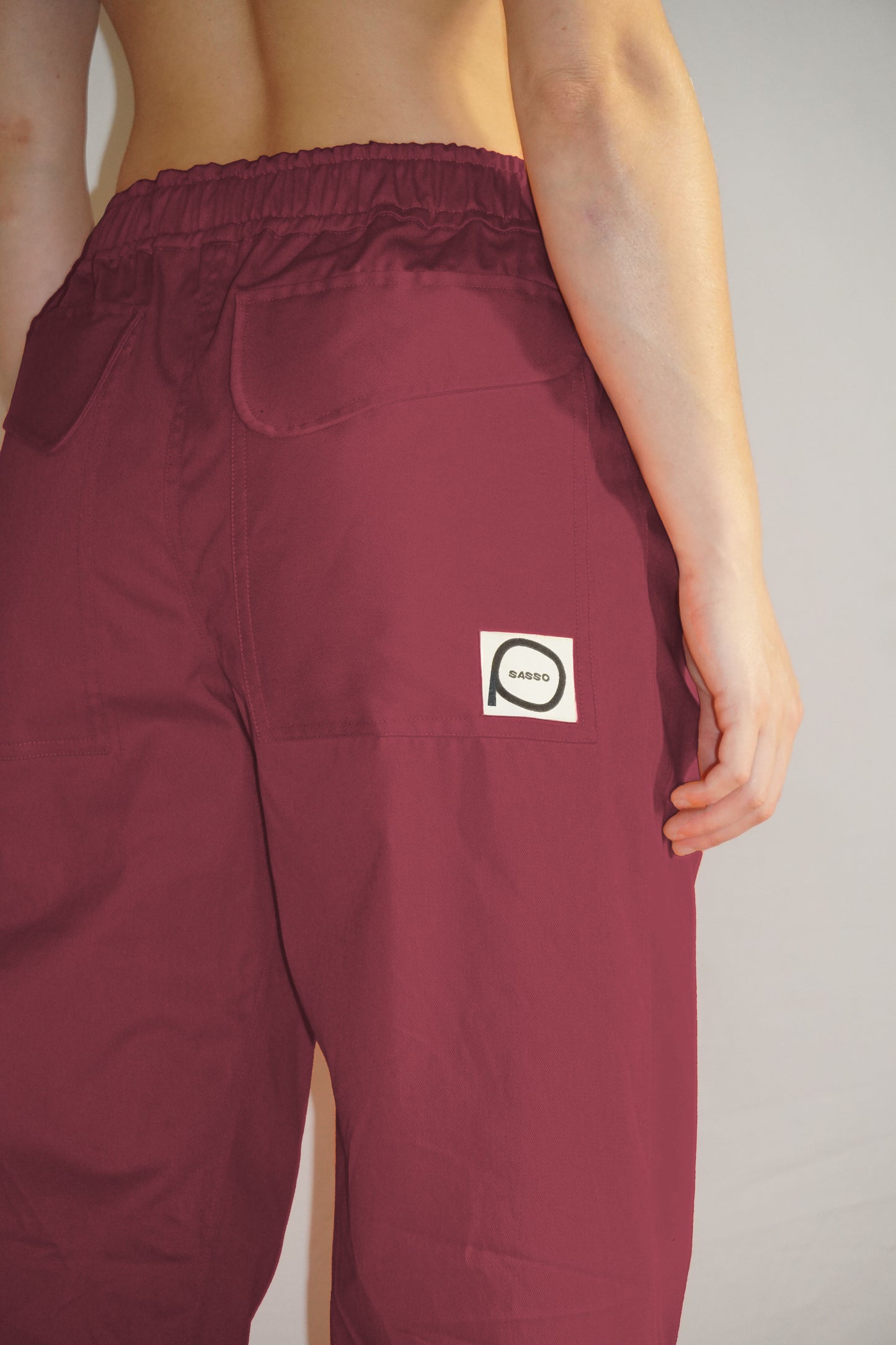 The Granite Pleated Pants in Bordeaux