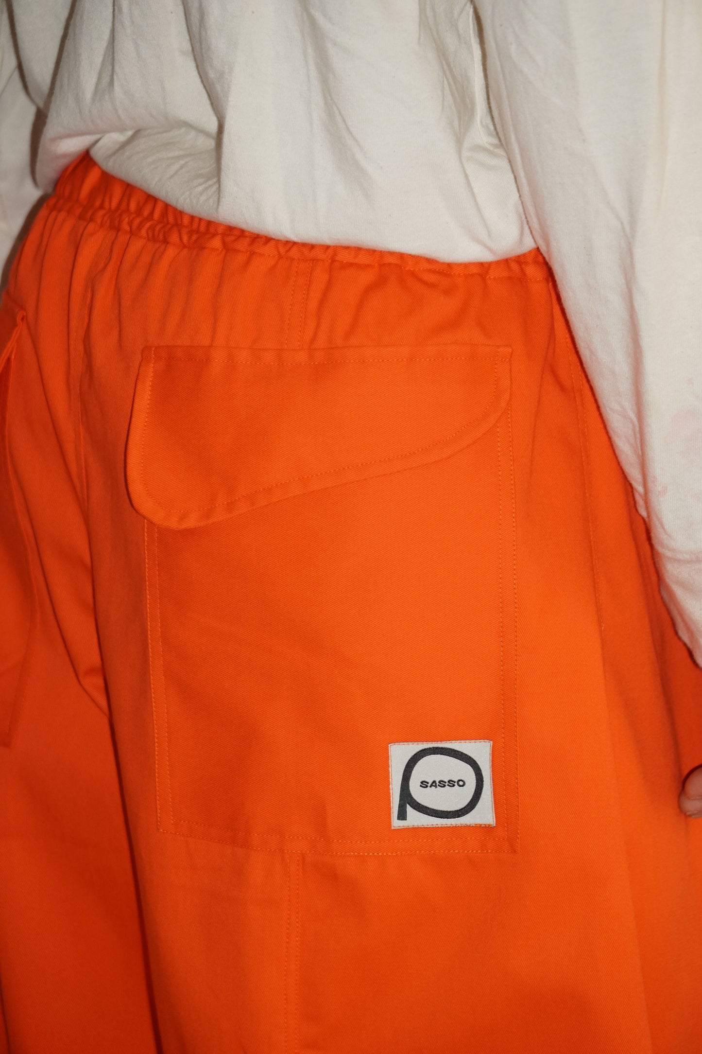 Jumbo Barrel Pants in Paprika