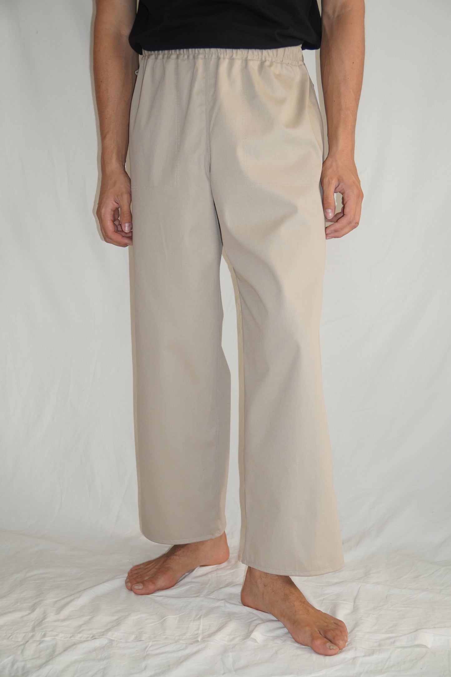 The Doctor Straight Pants in Beige