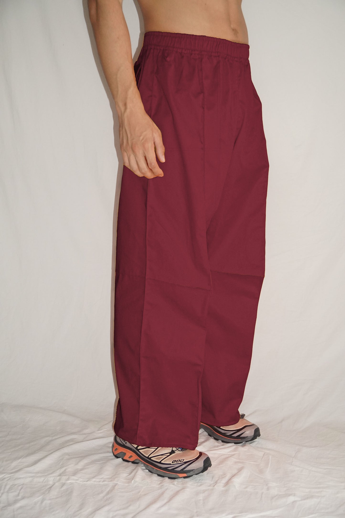 Piuma Cross Pants in Bordeaux