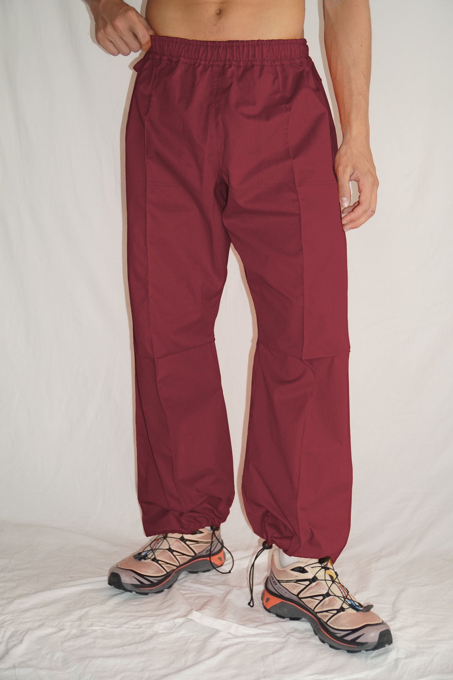 Piuma Cross Pants in Bordeaux