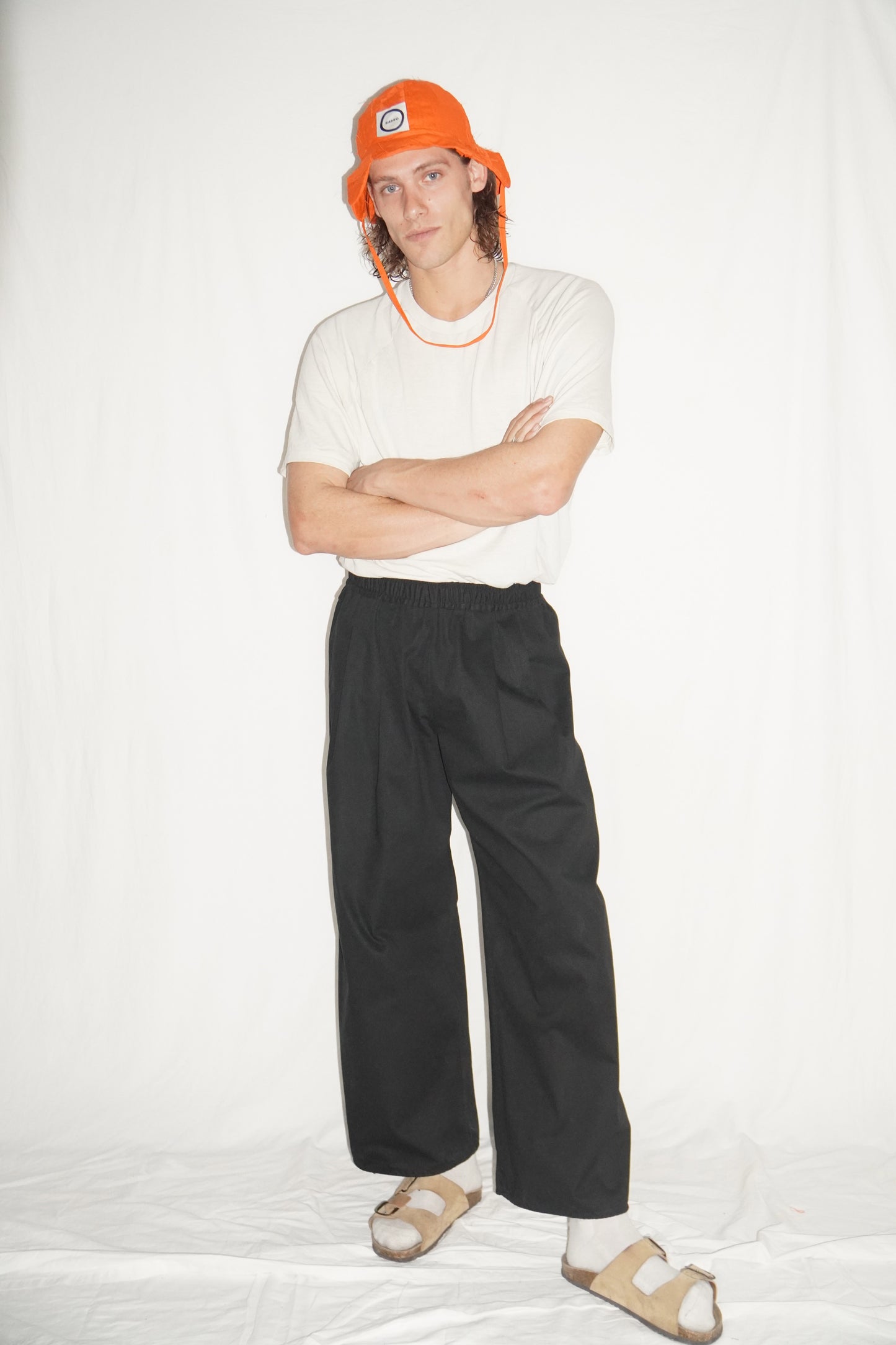 The Granite Pleated Pants in Black