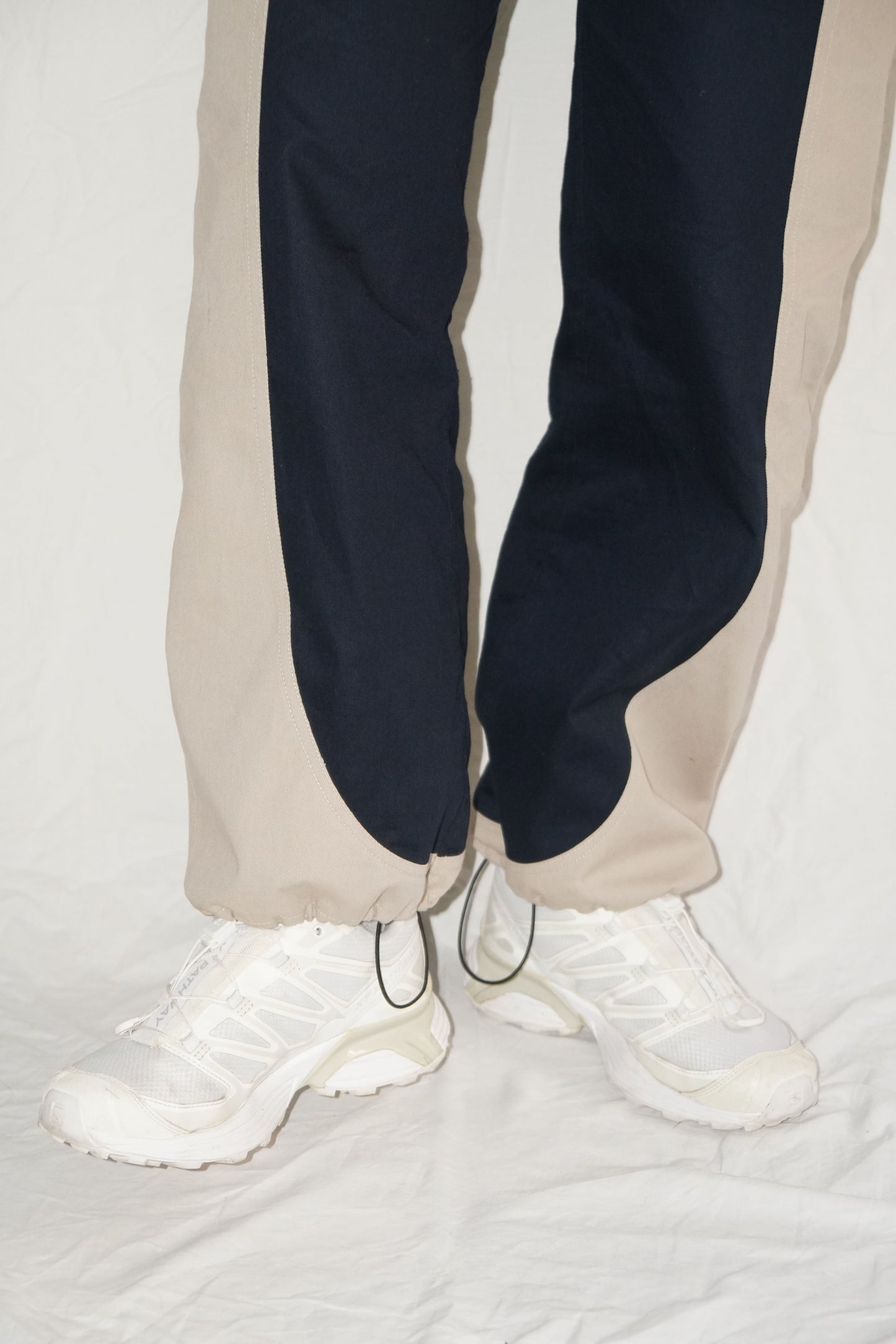 The Pilot Pant in Navy/Beige