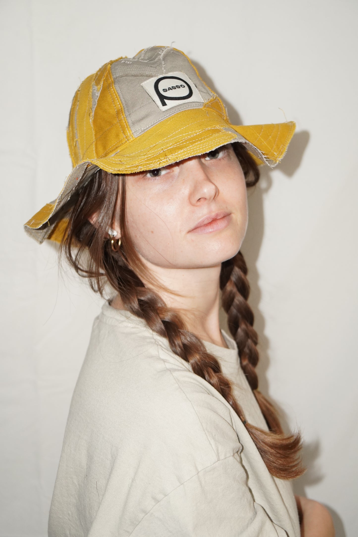 Scrap Hat in Tumeric / Beige