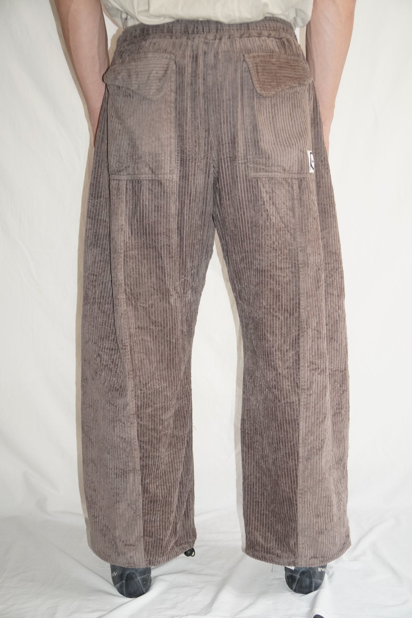 Jumbo Corduroy Pants in Taupe