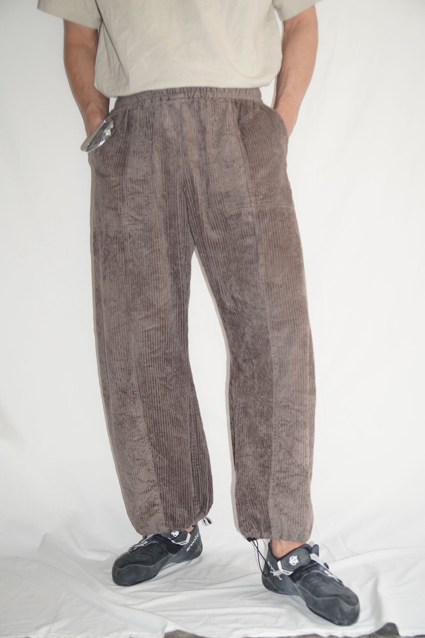 Jumbo Corduroy Pants in Taupe