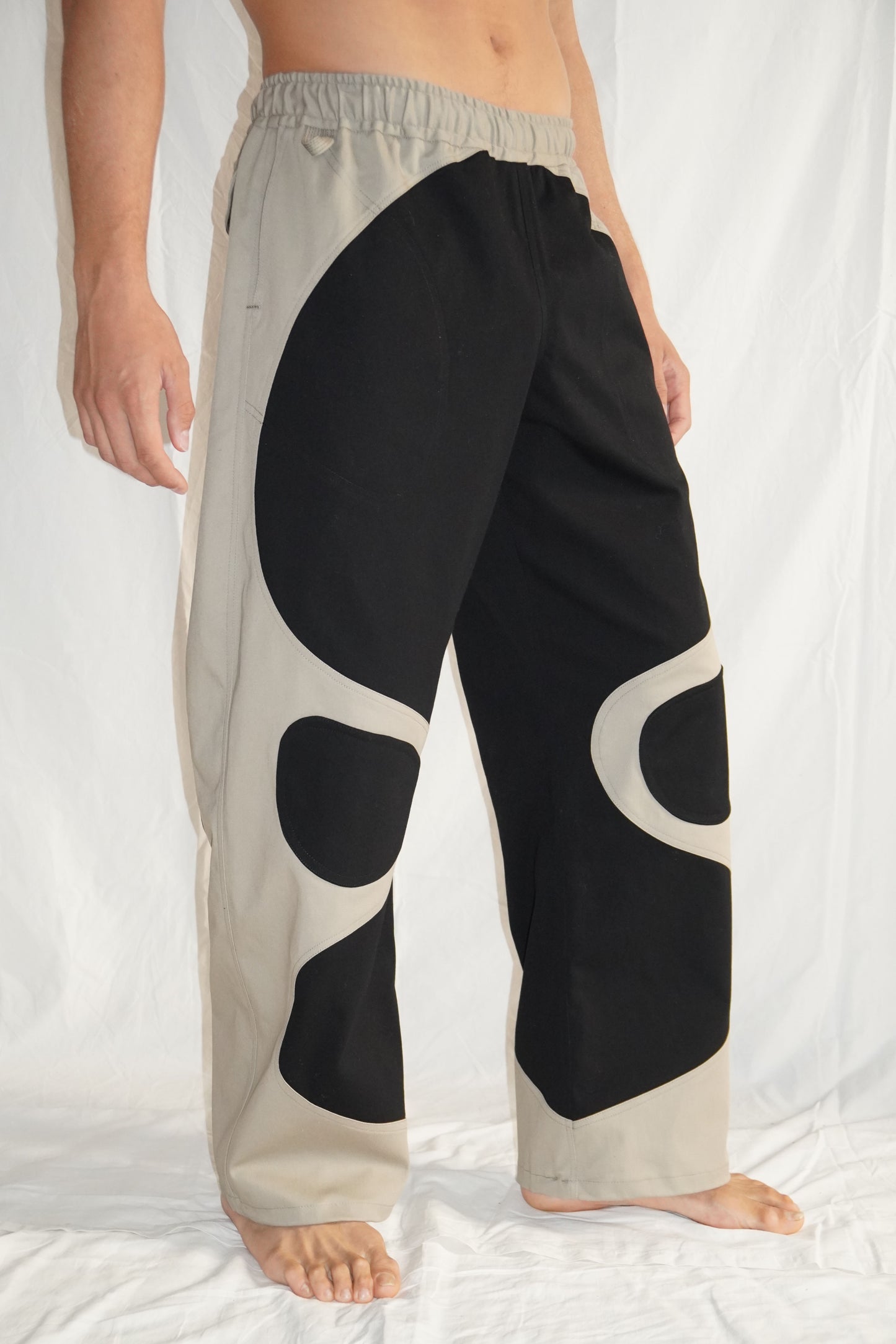 The Firebug Pants in Black / Beige