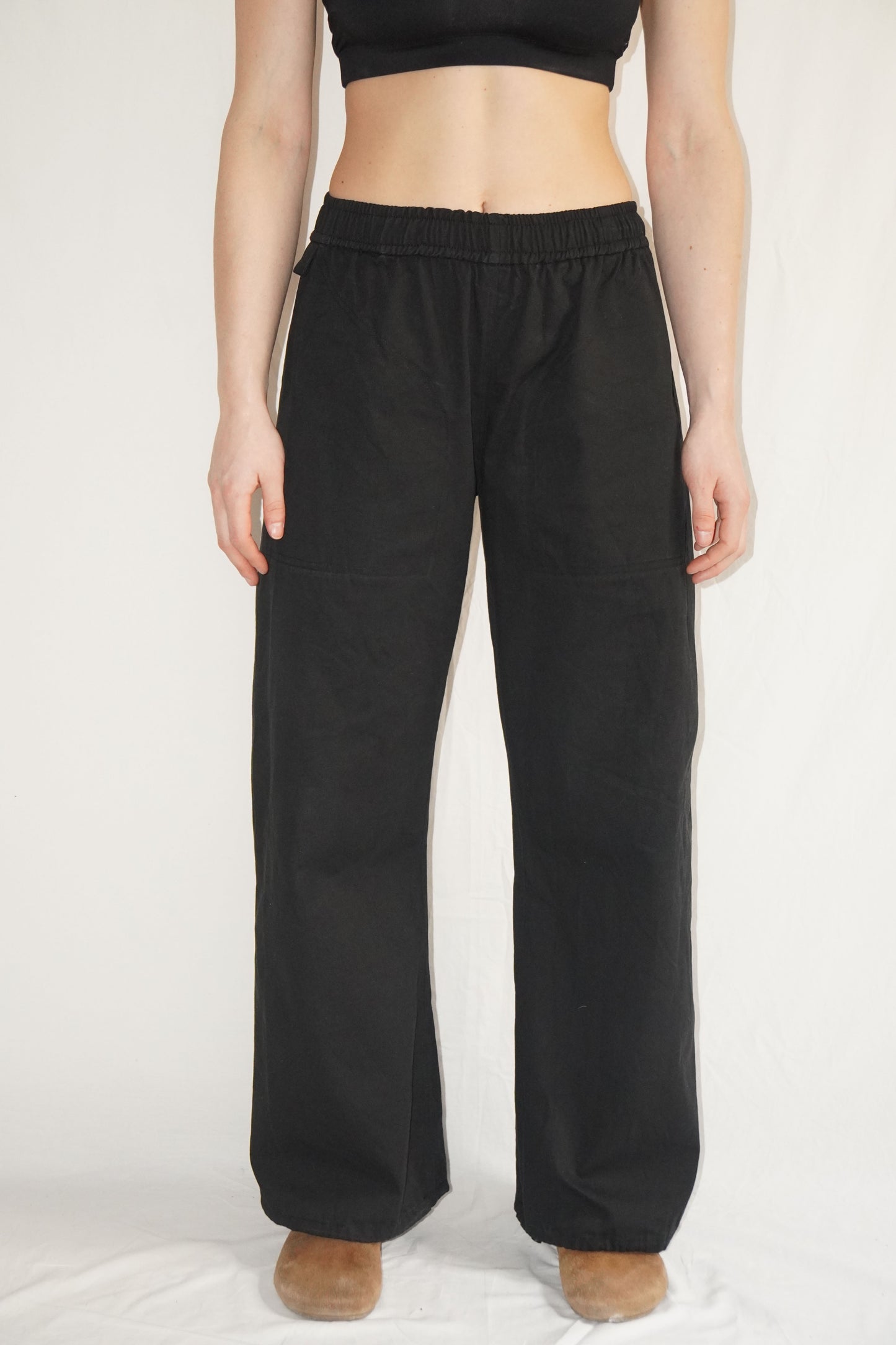 The Doctor Wide Leg Pants in Black