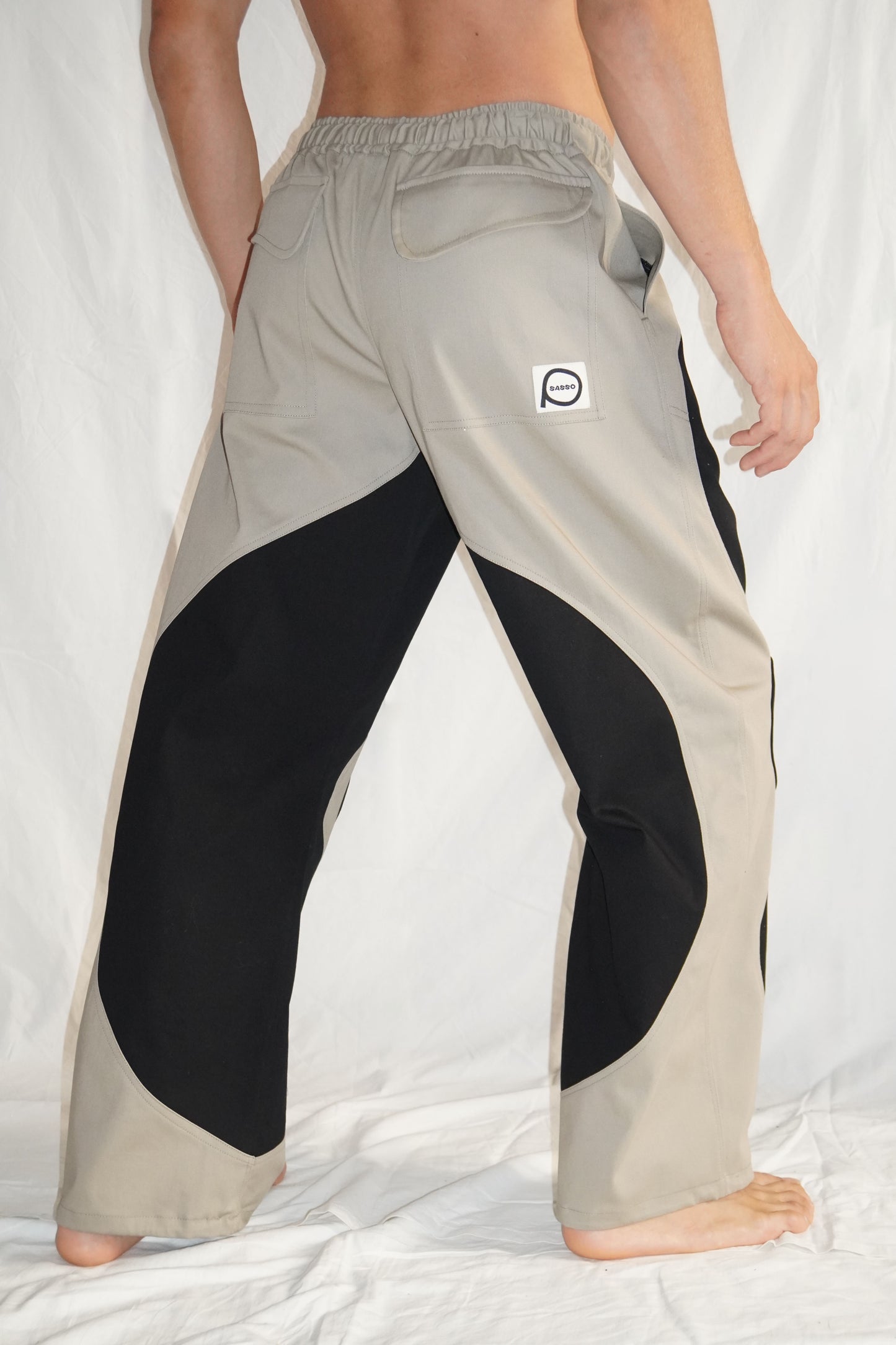 The Firebug Pants in Black / Beige