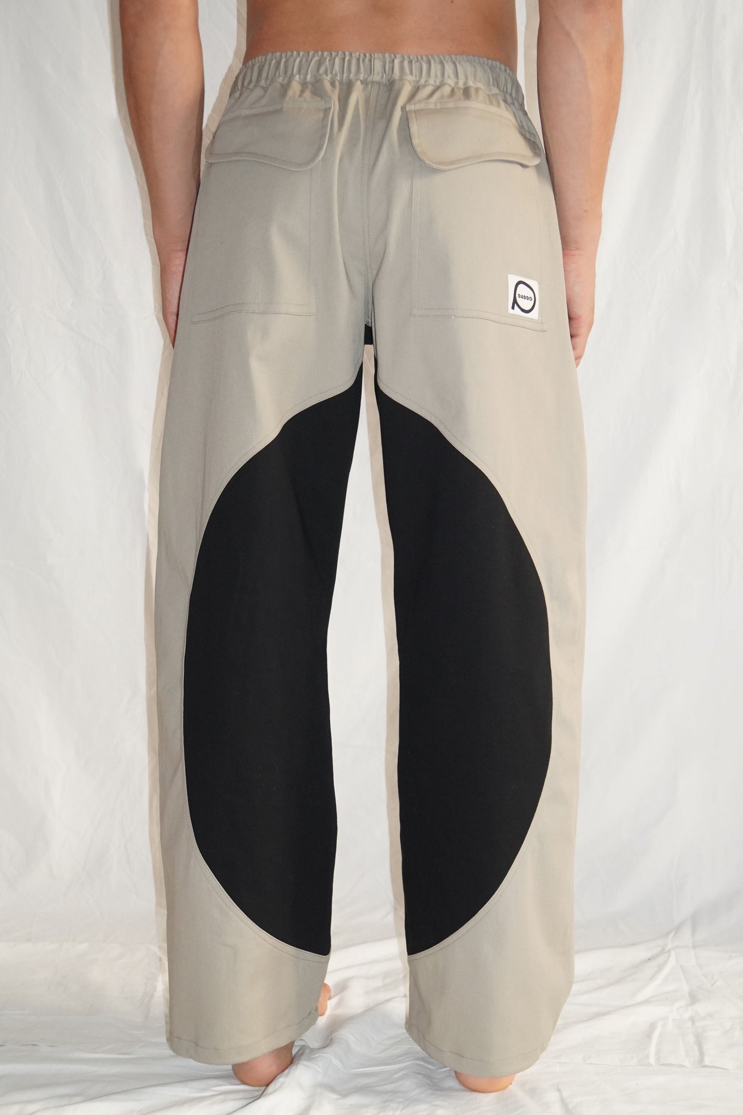 The Firebug Pants in Black / Beige