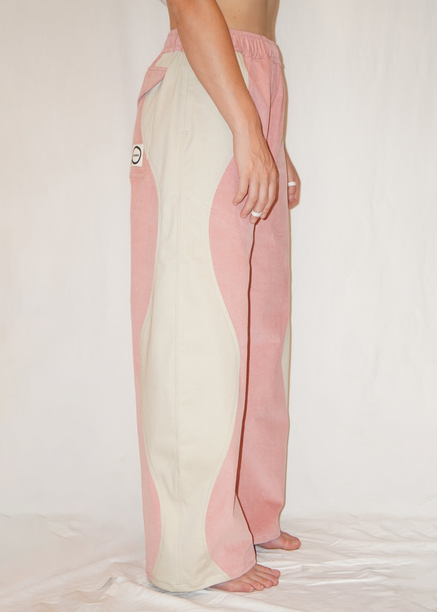 The Poppy Pants in Strawberry/Cream