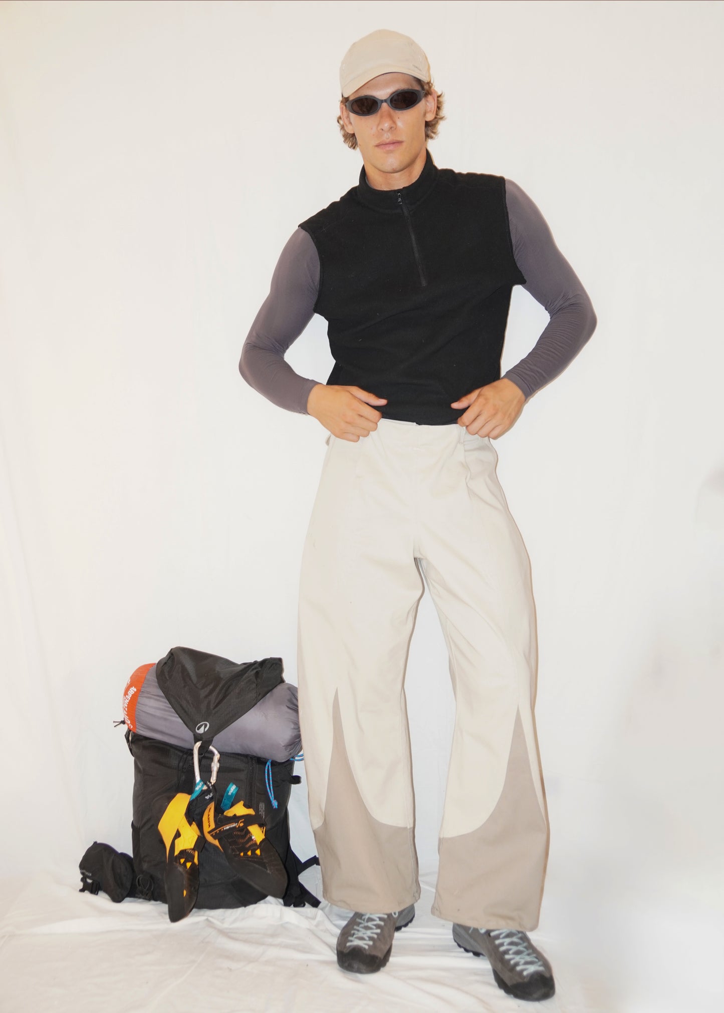 Vela Pants in Cream/Beige
